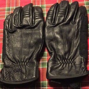 Biltwell Black leather gloves M